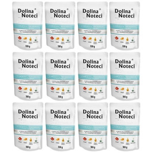 Pakiet Dolina Noteci Premium Cielęcina Pomidory i Makaron Małe Rasy 12 x 10