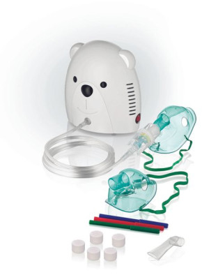 Nebulizator Kompresorowy Miś Inhalator Maski Filtry
