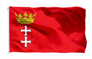 Flaga Gdańsk 150x90 Flagi Gdańska Gdańskie maszt