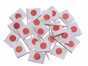 Wykałaczki Pikery flaga Japonia 20 sztuk Japonii