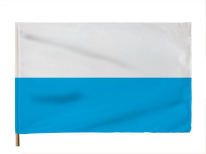 Flaga Maryjna 110x70 Biało Niebieska MOCNA PREMIUM