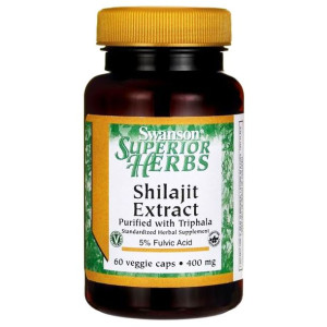 SWANSON Shilajit Fulvic Acid - Mumio - Kwas fulwowy  - suplement diety - 60