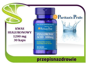 Puritan's Pride Kwas hialuronowy 100 mg – 30 kapsułek