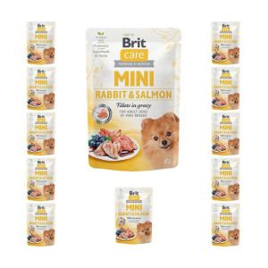 Pakiet Brit Care Mini Adult Rabbit&Salmon Królik z Łososiem Dla Małych Ras