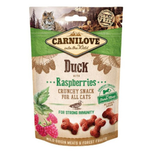 Brit Carnilove Immunity Snack Odporność Duck with Raspberries  Kaczka Malin