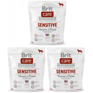 Pakiet Brit Care Sensitive Venison & Potato Dziczyzna Ziemniaki 3 x 1 kg