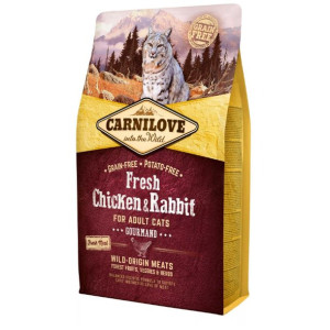 Brit Carnilove Gourmand Fresh Chicken & Rabbit Kurczak Królik Adult Cats Ka