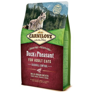 Brit Carnilove Hairball Control Odkłaczanie Duck & Pheasant Kaczka Bażant A