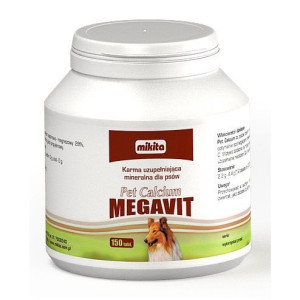 Mikita Pet Calcium Megavit 150 Tabletek