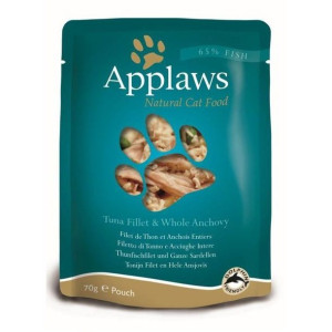 Applaws Tuńczyk z Anchois i Wodorostami w Bulionie Rybnym Saszetka 70 g