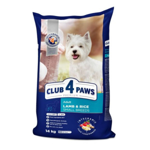 Club 4 Paws z Jagnięciną Hipoalergiczna Karma dla Psów Małych Ras 14 kg