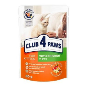 Club 4 Paws z Kurczakiem dla Kociąt 80 g