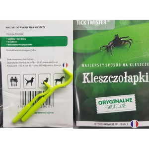 Kleszczołapki Tick Twister  Haczyki Do Wykręcania Kleszczy 2 sztuki