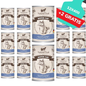 Natural Trail Super Cat Jagnięcina Królik Dzik Bezzbożowa Karma Dla Kota 12