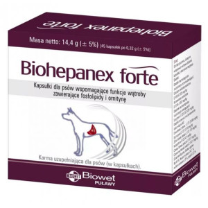 Biowet Biohepanex Forte Wspomaganie Wątroby 45 Kapsułek