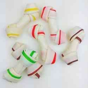 Doggy Kość Wiązana Mix Color 4  10 cm 30 sztuk