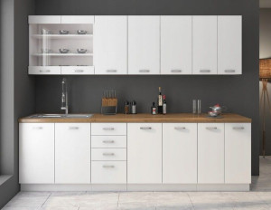 Meble kuchenne EKO WHITE 260cm
