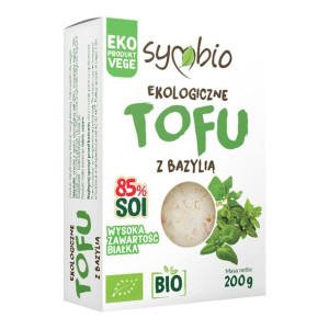 Tofu Z Bazylią 85% Soi Ekologiczne Bio 200 g Symbio