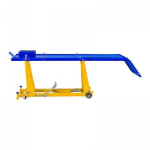 Podnośnik motocyklowy - 450 kg - 220 x 68 cm - imadło na korbę MSW 10060320