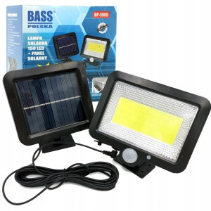 Halogen Lampa Led Solarna Panel Z Czujnikiem Ruchu
