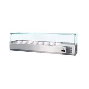 Nadstawka chłodnicza z szybą prostą ( GN 1/4 x8) COOKPRO 070030004 07003000