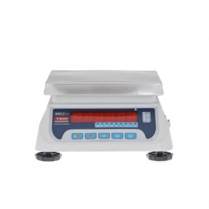 Waga sklepowa - 15 kg / 5 g - legalizacja - 2 platformy TEM 10200005 TEKO+L
