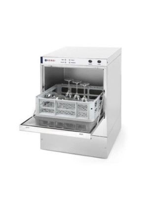 Zmywarka do szkła 40x40 z pompą spustową - sterowanie elektromechaniczne HE