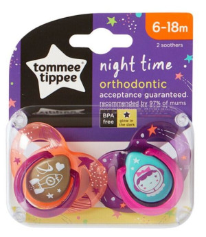 Tommee Tippee Smoczek Uspokajający Świecący W Nocy 6-18 M+