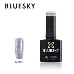 Lakier hybrydowy Bluesky Gel Polish 10ml 63905 10ml SREBRNY BROKATOWY