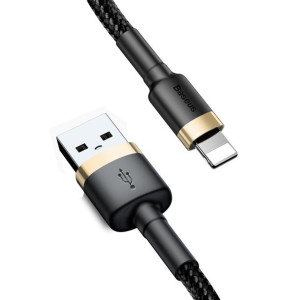 Baseus kabel Cafule USB Lightning 3,0 m 1,5A złoto-czarny