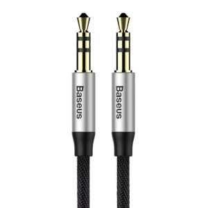 Baseus kabel audio Yiven M30 jack 3,5 mm jack 3,5 mm 1,0 m srebrno-czarny