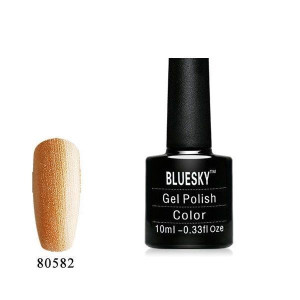 Bluesky Gel Polish 80582 LOCKET LOVE 10ml ZŁOTY PERŁOWY BRĄZOWY
