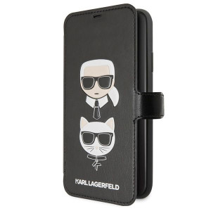 KARL & CHOUPETTE BOOK etui do iPhone 11 Pro Max - BLACK