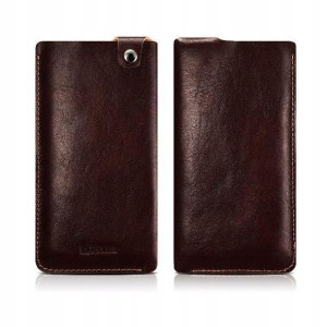 ICARER Pouch Leather Etui do IPHONE SE 2020/8/7 - BROWN