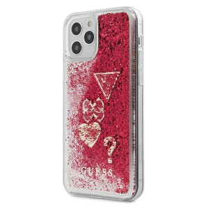Guess Hardcase Glitter Charms Iphone 12 / 12 Pro - Raspberry