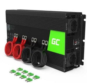 Green Cell Przetwornica 12V/230V 3000W/6000W Czysty sinus