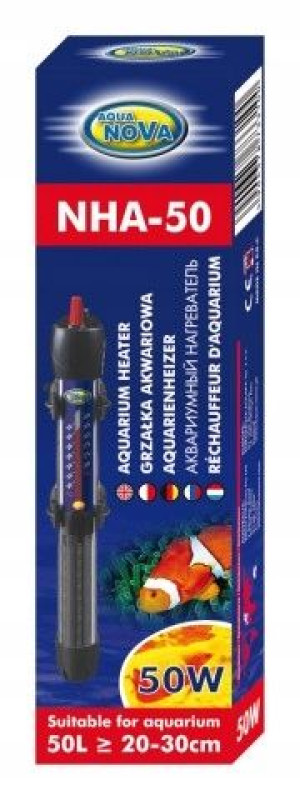 AQUA NOVA Grzałka akwariowa 50W termostat NHA50