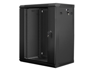LANBERG Szafa instalacyjna wisząca 19'' 15U 600X450mm czarna (drzwi      sz