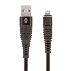 Forever kabel Shark USB Lightning 1,0 m 2A czarny