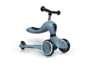 SCOOTANDRIDE Highwaykick 1 2w1 Jeździk i hulajnoga 1-5 lat Steel