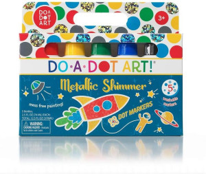 DO-A-DOT ART Duże Flamastry Kropkowe Metaliczny Blask.