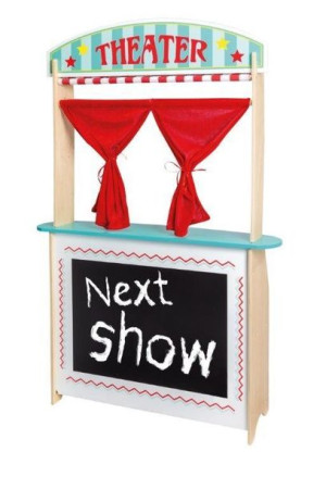 Drewniany teatr stragan 2w1 JOUECO