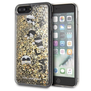 Karl Lagerfeld KLHCI8LROGO iPhone 7/8 Plus czarno-złoty/black & gold hard c