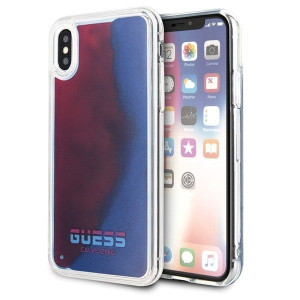Etui Guess GUHCPXGLCRE Apple iPhone X/XS czerwony/red hard case California