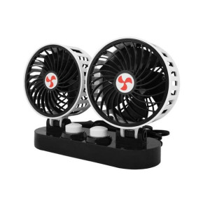 Wentylator samochodowy podwójny 2x5" 24V z regulacją
