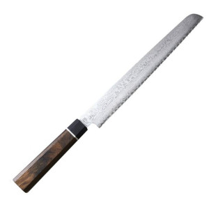 Nóż kuchenny Suncraft SENZO BLACK Bread 220 mm [BD-06]