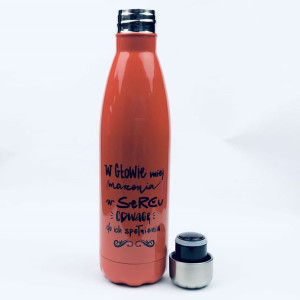 Butelka Termiczna Pomarańczowa Odwaga 500 ml