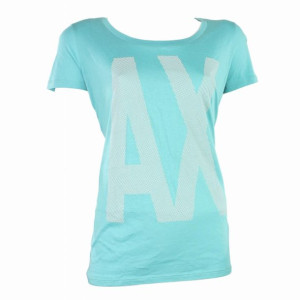 ARMANI EXCHANGE T-shirt Bluzka M TURKUSOWA MORSKA