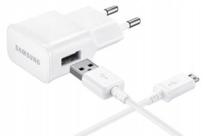 Ładowarka Sieciowa Samsung I9500/ G900 Oryg. - White