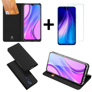 Etui pokrowiec z klapką DUX DUCIS Skin Pro + szkło ochronne do Xiaomi Redmi